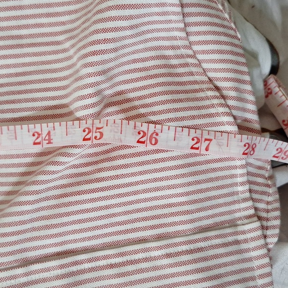 London Fog Pink and White Striped Button Down Shirt - Picture 4 of 4